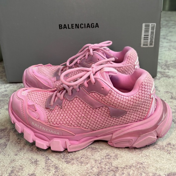 NIB Balenciaga Track.3 Sneakers in Pink - Picture 4 of 9